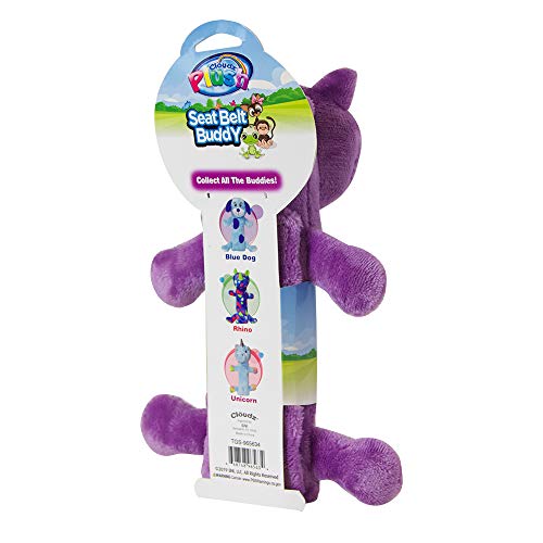 Image of Cloudz Kids Super Soft N' Cuddly Seat Belt Buddy XL Travel Pillow. Keep Your Kids Comfy and Supported at Home or On The Go! - Cat