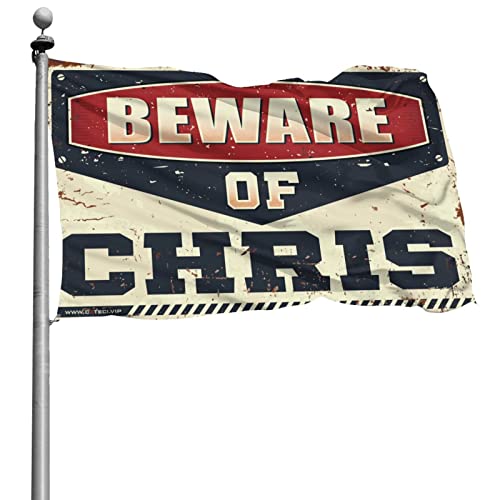 Drapeau Abipuir Frat Flags Beware of Chris pour chambre 152x244 cm