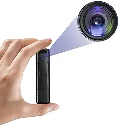Mini câmera V8, câmera oculta Full HD 1080p com cartão de memória 32G, câmera policial com detecção de movimento inteligente, clipe de bolso para escritório, proteção de segurança, casa, carro, bicicleta, caminhadas