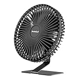 Svinkal USB Desk Fan, Portable Office Mini Fan Quiet, USB Powered, 4 speed, 1.5m Cable, 90° Adjustment Travel Fan, Aluminum Alloy Bracket, 7inch Desktop Fan for Office, Home, Dormitory.