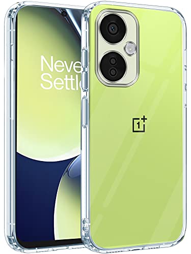 Image of Jkobi Back Cover for OnePlus Nord CE 3 Lite (Silicone Clear Shockproof Case with Camera Protection | Soft and Flexible | Transparent)