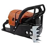 G660 Benzin Kettensäge Antriebskopf, 92cc Benzin-Kettensäge mit ergonomischem Griff langlebig schnellstartend stoppschnell für Holzfällarbeiten Gartengestaltung