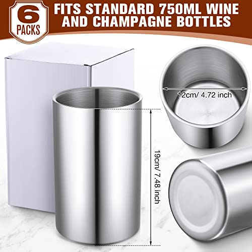 Potchen 6 Packs Wine Chiller Bucket Champagne Ice Bucket For 750Ml Bottles thumb #1