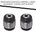 AUTOACER - Rear Suspension Kit 6 pcs - Rear Axle Trailing Control Arm Bushing Kit Left + Right - for E36 3 Series Year 1992-1999, E46 (1999-2006), E83 X3 (2004-2010)