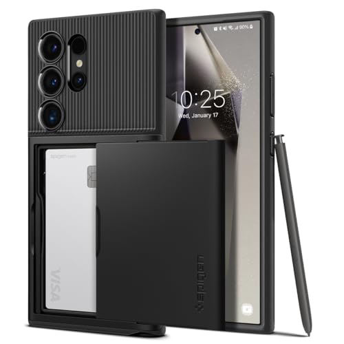 Spigen Slim Armor CS Designed for Galaxy S24 Ultra Case (2024) [Military-Grade Protection] - Black