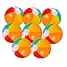 Wasserball Aufblasbar Set mit 8 Stück, 22 cm Bunte Strandbälle für Kinder, Pool, Strand und Party Spaß