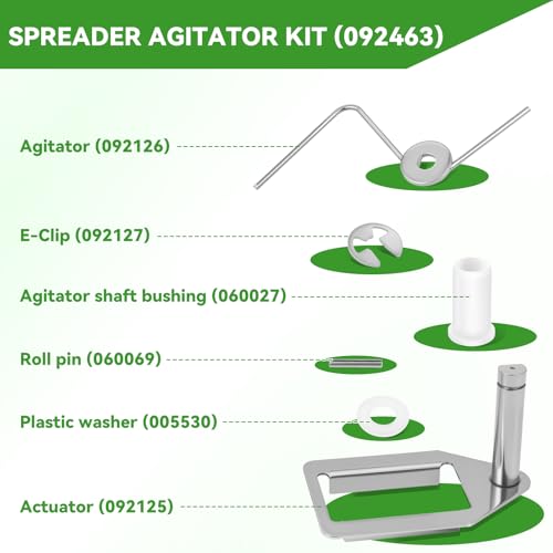 Kit de agitador reparador para esparcidor de fertilizante Lesco miniatura 2