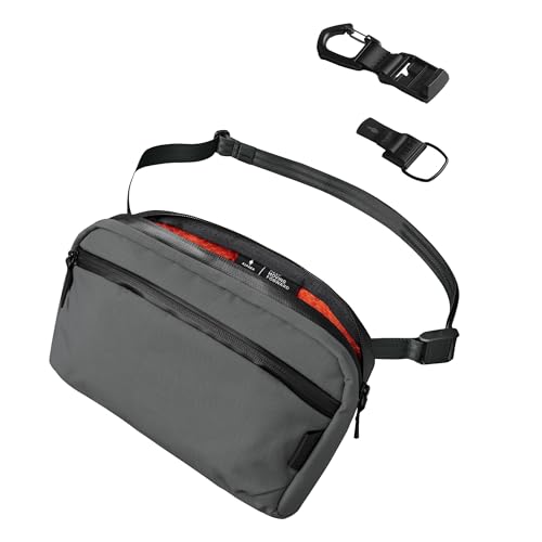 ALPAKA Flight Sling Grey with HUB Carabiner Quick Release Key Clip