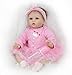 ZIYIUI 22inch 55cm Bambole Reborn Femmina Silicone Bambola Reborn Originali bambolotti Che sembrano Veri Reborn Baby Dolls realistica Neonato Toddler Maschio Occhi Aperti (4)