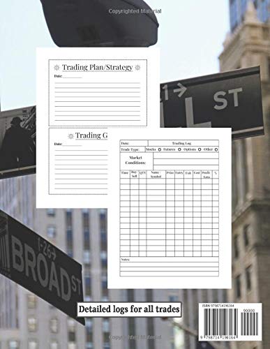 Trading Log Book & Trade Journal: For Active Day Traders of Stocks, Futures, Options & FOREX Investing image 3