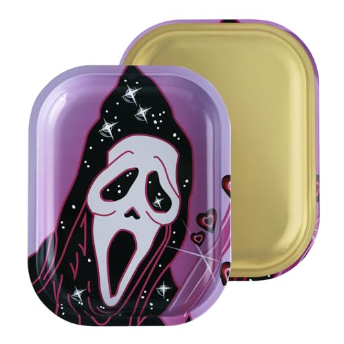 Devil Mask Rolling Tray with One Accessory, Metal Rolling Tray Kit, Ideal for Gifts, Easy to Carry - Image 2