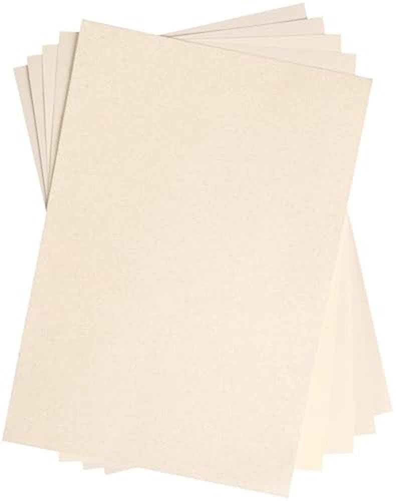 Sizzix Surfacez The Opulent Cardstock Pack, Assorted Finishes, 250gsm - A4 Ivory 50 Sheets