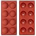 YXHZVON 2PCS Moule à Chocolat Demi-Boule Flexible, Petit Moule en Silicone Demi-Boule, Moule Demi-Boule pour Faire du Chocolat, gâteau, gelée, Mousse de dôme