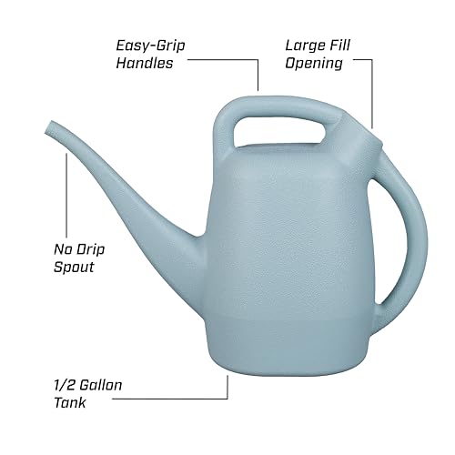 Image of Chapin 1 /2-Gallon Watering Can, Easy-Pour Dual Handle Design | Lightweight compact design; ideal for indoor plants watering with large opening for easy refill and controlled pour