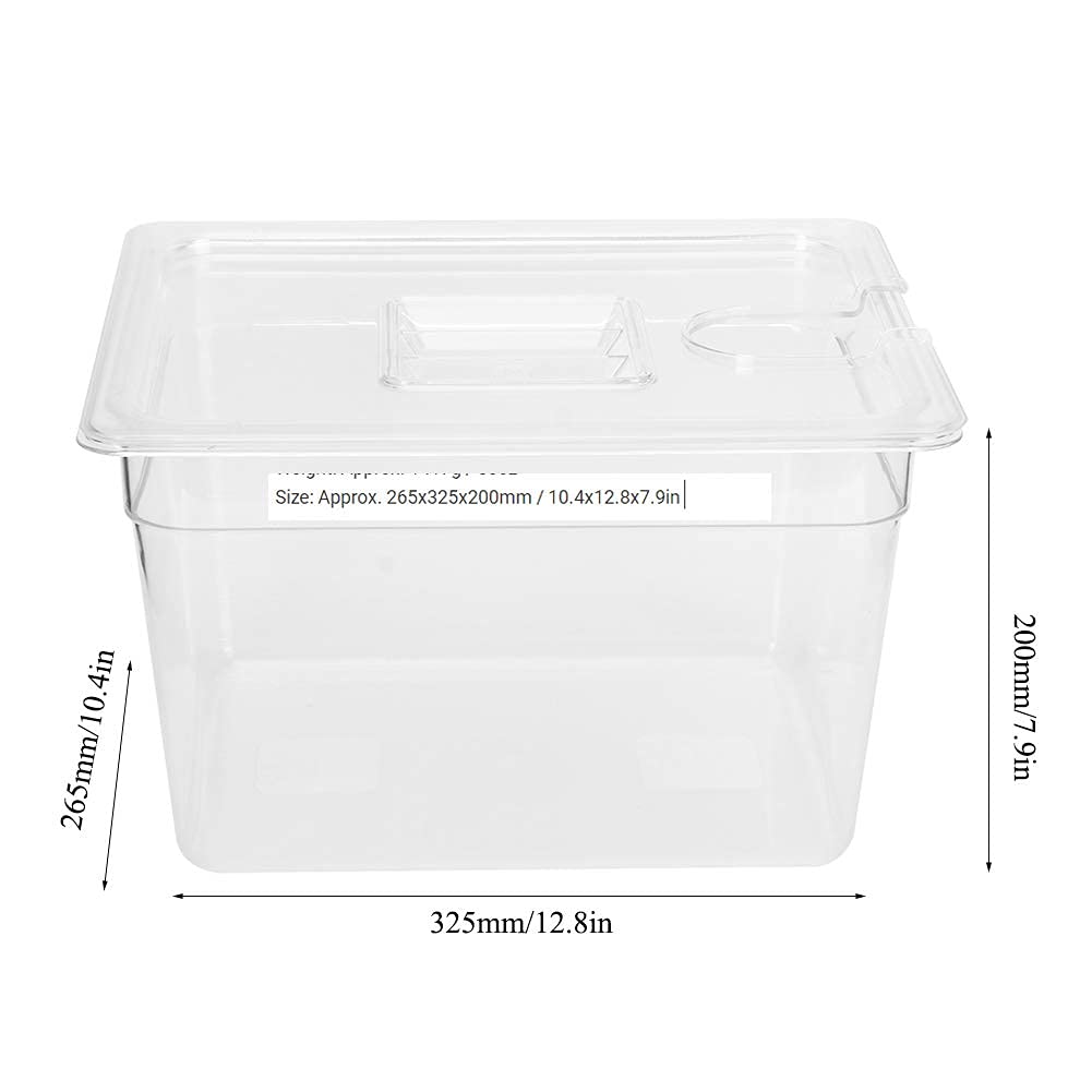 Contenitore Sous Vide 11L Pieghevole Con Cerniera e Coperchio per Circolatore Culinary Precision Cooker
