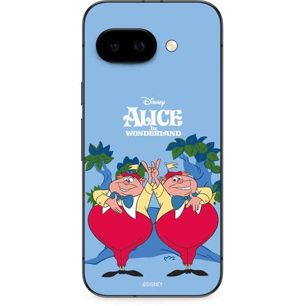 Skinit Decal Phone Skin Compatible with Google Pixel 9a - Officially Licensed Disney Alice in Wonderland Tweedle Dee and Tweedle Dum Design