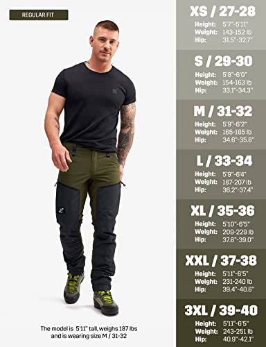 Revolutionrace Men’s Gp Pro Pants, Durable And Ventilated Pants For All Outdoor Activities, Dark Olive, 2Xl #TOP1