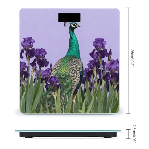 Báscula digital para baño Green Peafowl con sensor de alta precisión miniatura 2