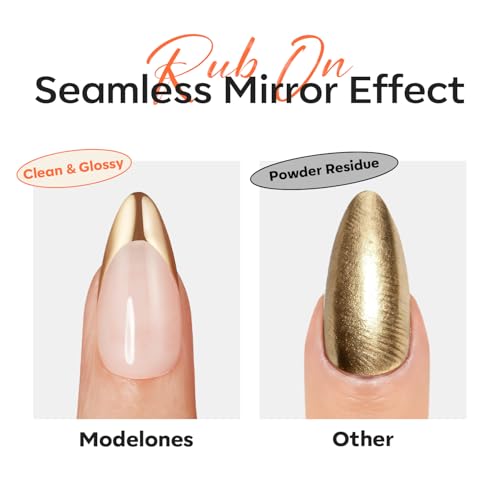 Image of modelones Builder Top Coat Gel Nail Polish, 15 ML No Wipe Clear Gel Polish Chrome Bond Ultra Gloss for Cat Eye Apex Building Nails Strengthener Extension Long Last Soak Off U V Manicure Gift for Women