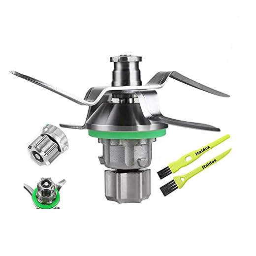 Italdos - Juego de cuchillos de cuchilla para Vorwerk Thermomix Bimby TM6 TM 6 en acero inoxidable mezclador de repuesto para robot cocina