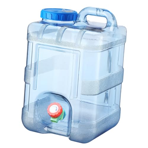 Toyvian Portable Water Storage Bucket with Faucet Durable Material for Camping Hiking and Emergency Use Easy to Carry Water Jug for and Road Trips