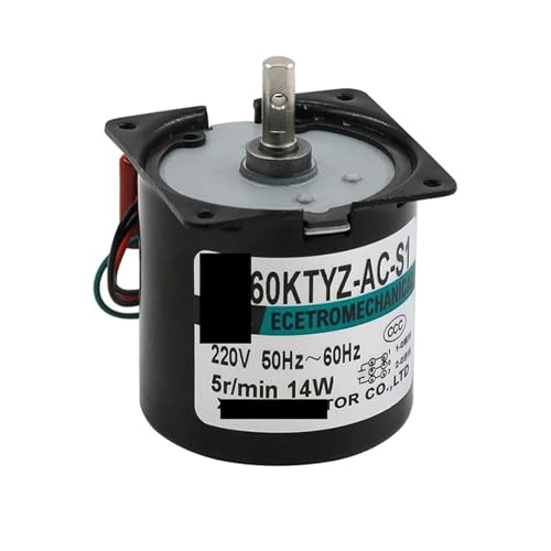 Moteur synchrone 220V 14W 60KTYZ pour automatisme avec arbre central 60rpm