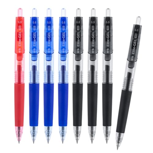M&G Bolígrafos retráctiles de gel 0.5mm 8 unidades miniatura 1