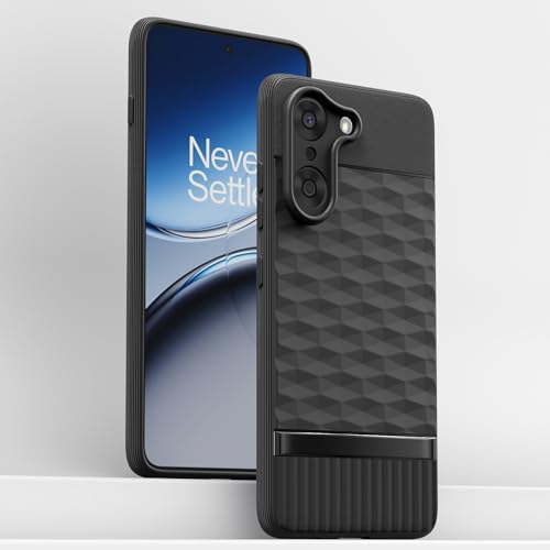 Image of Pikkme Back Cover for Oneplus Nord CE 5 5G Camera Protection 3D Hexa Cube Design Silicone Protective Bumper Case (Black)