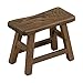 DELITLS Taburete de madera pequeño escalón reposapiés banco soporte para plantas, taburete rústico de madera para niños y adultos, sala de estar, 27 x 13 x 21 cm (madera)