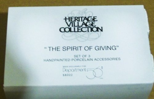 Amazon.com: Dept 56 Heritage Village The Spirit of Giving (Set of