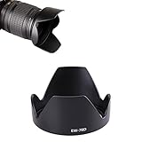 【Compatibilidad】Este lens hood está dedicado para canon EF 18-200mm y EF 28-200mm objetivo.