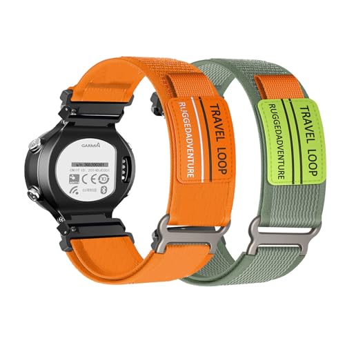 La Mejor Selección de garmin 735xt precio para comprar hoy. 47 2 Pack Correa de Nylon para Garmin Forerunner 230/220/620/630/735XT Correas de Reloj, Suave Trail Loop con Ajustable Hebilla Pulsera de Repuesto Deportiva Compatible con Garmin...