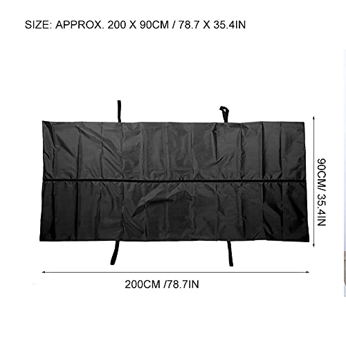 Image of Cadaver Bag Cadaver Bag Leakage Body Bag Cadaver Bag Stretcher Body Bags for Cadavers Emergency Storage and Removal Proof 210D Body Storage Bag Corpse Bag Funeral Supplies(Black)