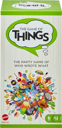 Mattel Games The Game of Things Party Board Game for Teens, Adults, Family Nighs & Parties, Includes Erasable Boards & Wet Erase Markers