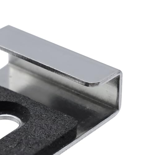 Image of 8Pcs Mirror Clips,Tile Display Wall Hanger,Stainless Steel Wall Mount Brackets Hook,Heavy Duty Retainer Clips for Mirrors,Picture Frame Ceramic Wall Display(36x25mm)-Silver