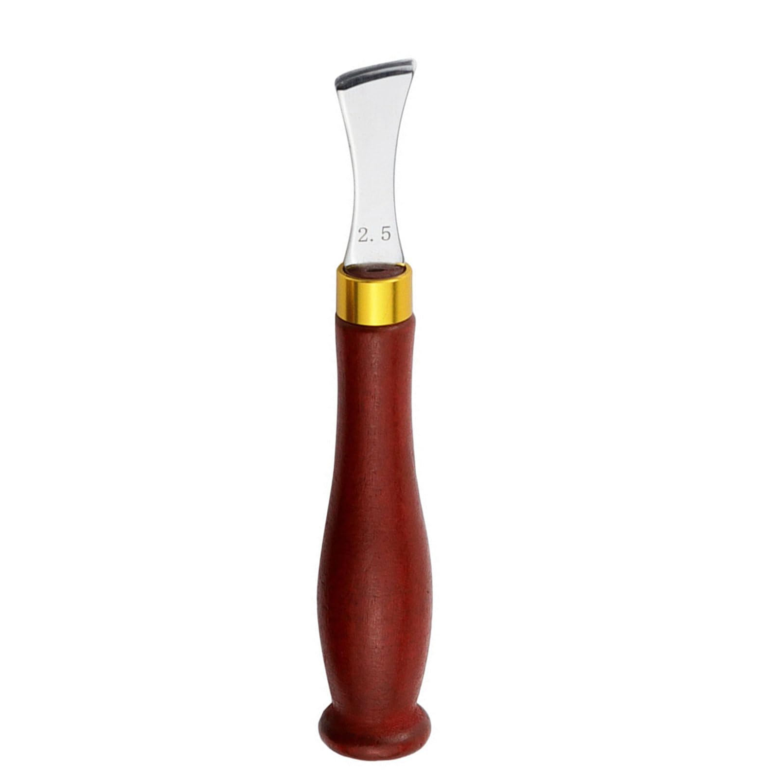 YROHGKPN Wood Handle Leather Flat Slot Edging Line Device Creaser Tool for Sewing Line Marking Fan Shaped Creaser