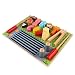 NUOBESTY 1 Juego Juego de Simulación Juego de Comida Barbacoa de Madera Barbacoa Cocina Cocina Juguete Parrilla Interactiva Jugar Comida Cocinar Juego de Cocina