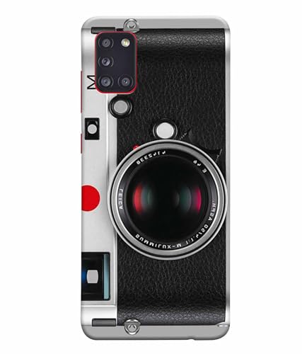 Image of Printed Hard Back Case Cover & Compatible for Samsung Galaxy A31 | Vintage Camera Art (Multicolor) - D1188