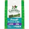 Greenies Large Natural Dental Care Dog Treats Fresh Flavor 12 oz Pack 8 Treats