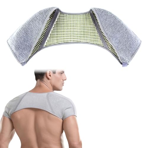 Hombro Apoyo Terapia de Calor,Soporte Doble para Hombro,Soporte de Hombro Calentado,Hombro Autocalefactable,Protección Hombro Autocalentable,Soporte Calefactable para Hombro para Hombres y Mujeres (M)