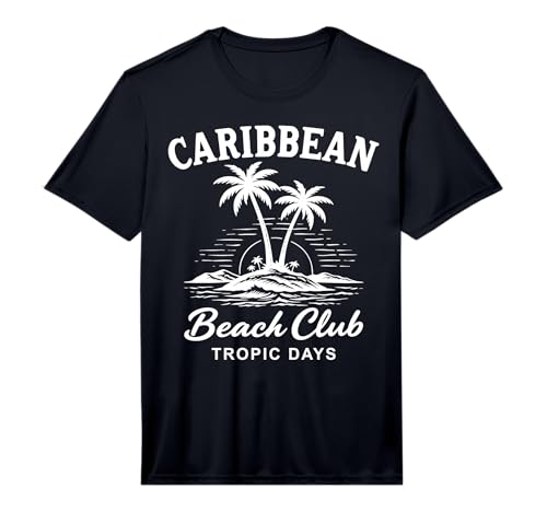 Caribbean Beach Club Tropic Days Island Vacation Performance T-Shirt