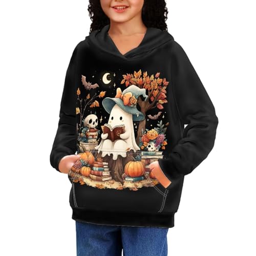 Hoodies for Girls Kids Hooded Sweatshirt Girls Pullover Top Long Sleeve Hoodies Comfortable Cute Activewear