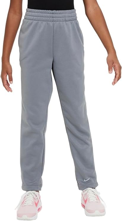 Nike Boys' Therma Fit Fleece Standard Fit Pants Gray Extra Small