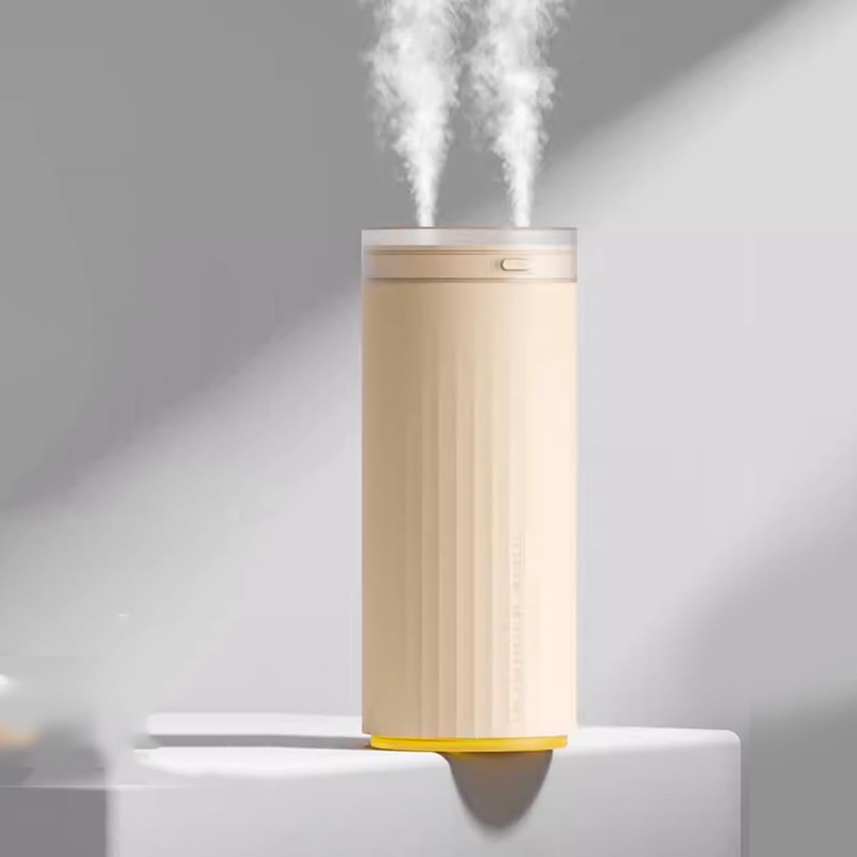 Mini humidificador de aire ultrasónico, difusor de aroma USB de 4000 mAh para dormitorio, oficina y plantas, función de doble niebla de 500 ml, funcionamiento portátil y silencioso