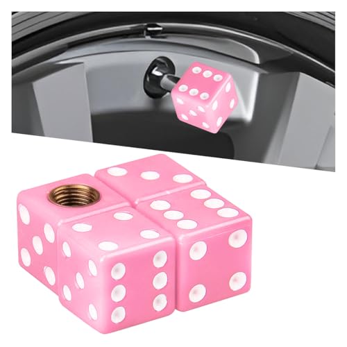 ZIMISI Pink Dice Valve Caps