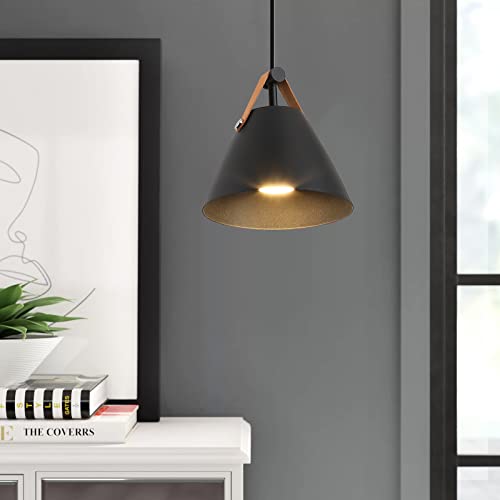 Injak Contemporary Black Plug In Pendant Lamps Metal Design Sconces For Living Room Gu10 Socket Lights Bedroom Hallway Non-Hardwired Mounted Fixture For Bedside Lighting #TOP4
