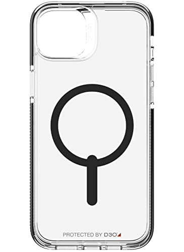 Image of ZAGG Gear4 Santa Cruz Snap Case for Apple iPhone 14 Plus, D30 Drop Protection Up to (13ft│4m), Wireless Charging Compatible, Reinforced Top, Bottom & Edges - Clear