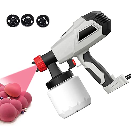 Kit aérographe de décoration de gâteau, pistolet pulvérisateur de chocolat 500 W, kit de décoration de gâteau, petit pulvérisateur portable, 800 ml,...