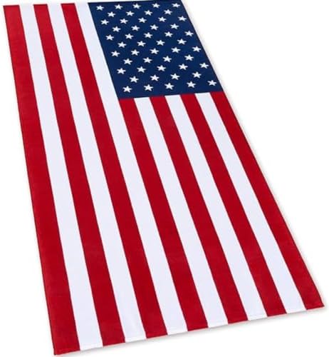 Beachland Solid Color Beach Towel - 30x60 Inches, 100% Cotton, Extra Soft & Absorbent (Black)