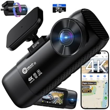 OMBAR T1 4K 3 Channel Dash Cam, STARVIS 2 IMX678 Sensors, Free 12...